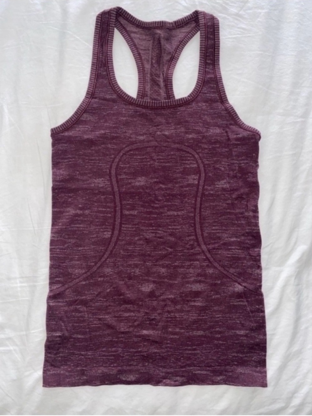 Lululemon Swiftly Tech Racerback Tank Top Size 6 Heathered Purple